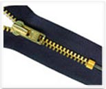 brass zipper
